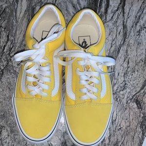 All yellow vans